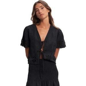 NWT Par & escala Alma Black shirt